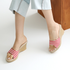 [GIRLS GOOB] Women's Comfortable Wedge Sandal, Fashion Loafers, Flip-flops, Fabric - Made in KOREA